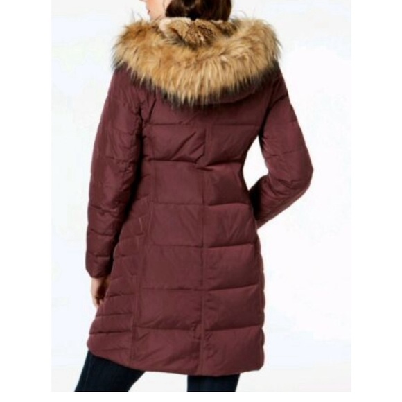 COLE HAAN   Women's Hooded Taffeta Quilted Coat - Picture 5 of 5